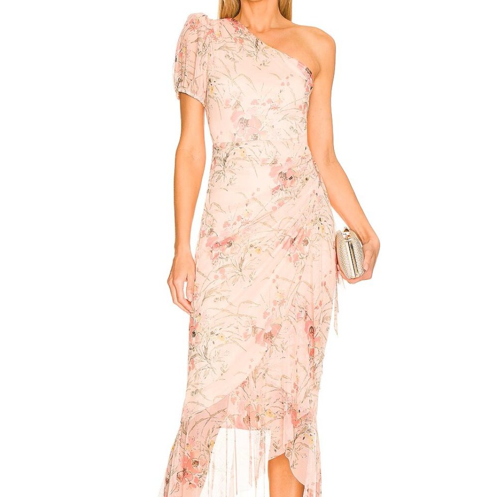 BCBG MazAzria One Shoulder Dress